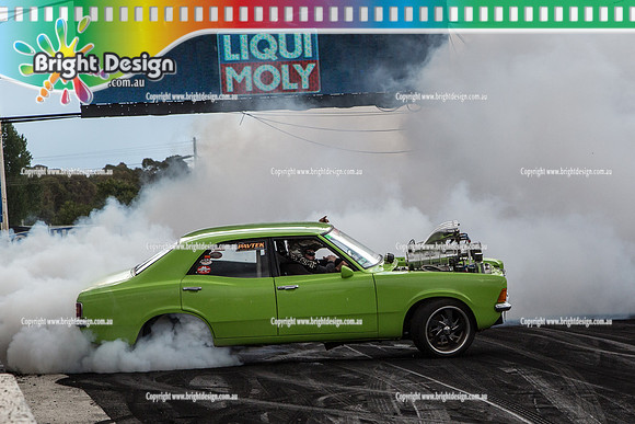 Summernats 28 Sunday 4 Jan 2015  BD  (8436)  KERMITD BURNOUT