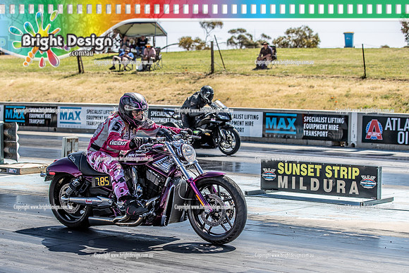 Sunset Nationals @ Mildura Sun 17 Sept 2023 (31519) BIKE 7688 8021 MSVRD CHERYL BEDDOES PURPLE