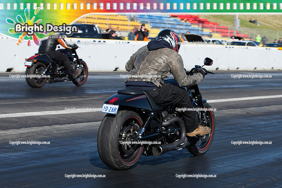 ANDRA Street Outlaws Drag Racing Quals Rnd 5 @ Calder Park 24 September 2014 (24846)  BIKE