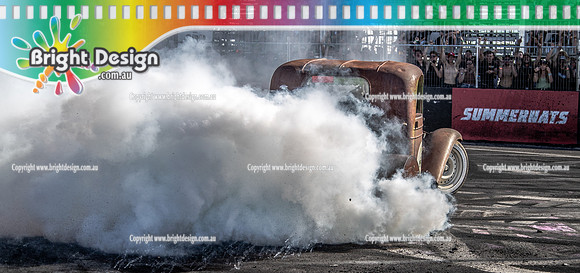 Summernats 34 Saturday 8 Jan 2022  BDMP8182  GUS80Y BURNOUT