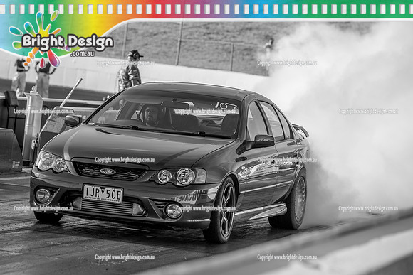 Fast Friday & Roll Racing @ Calder Park Drag Racing 29 November 2024 (173106) B&W 1JR5CE