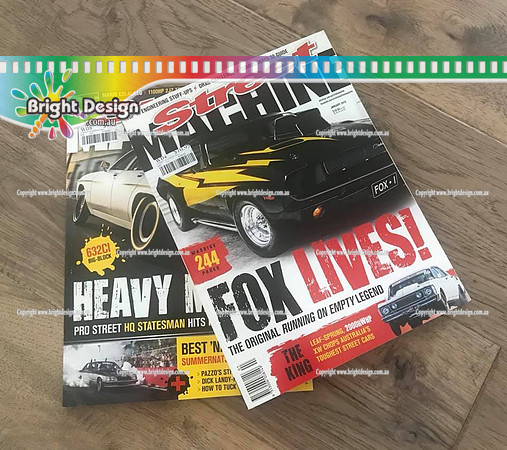 Street Machine Poster January 2019 issue Bright Design Image