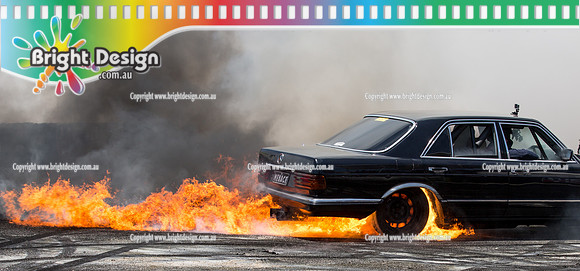 Summernats 29 SATURDAY 8 Jan 16  BDMP4993  MENACE FIRE BURNOUT