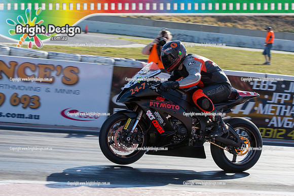 ANDRA Street Outlaws Drag Racing Quals Rnd 5 @ Calder Park 24 September 2014 (25153)  BIKE