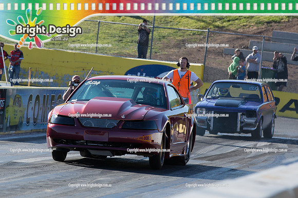 ANDRA Street Outlaws Drag Racing Quals Rnd 5 @ Calder Park 24 September 2014 (25117)  STEVE ATHANS