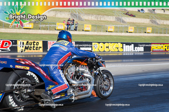 X-Champs @ Sydney Dragway SUN 4 May 2014  (6843)  BIKE  TBT 4129 TOP FUEL MOTORCYCLE  GORDON CRAWFORD