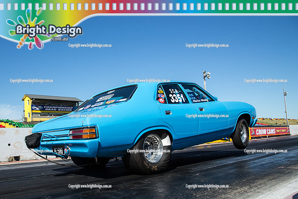 ANDRA Street Outlaws Drag Racing Quals Rnd 5 @ Calder Park 24 September 2014 (24545)  MAURICE MICALLEF SSA 3351 XCSVO