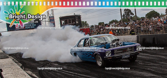 Summernats 28 Sunday 4 Jan 2015  BD  (8156)  WAZ308 BURNOUT