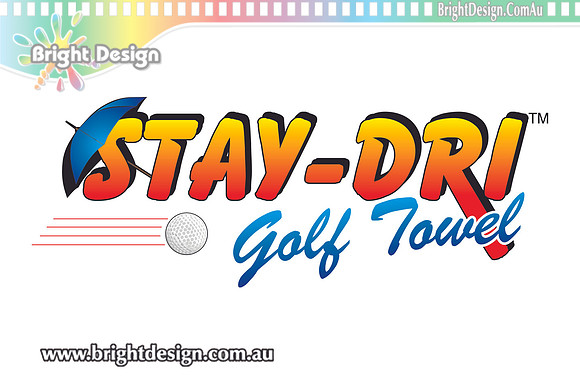 LGD Stay-dri Golf Towel Logo and Branding Designed by Bright Design Studio