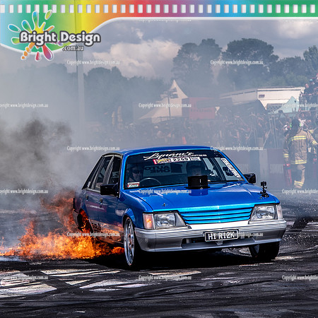 Summernats 34 Saturday 8 Jan 2022  BDMP6337  HIR2SK BURNOUT FIRE