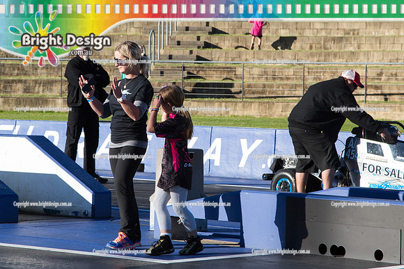 X-Champs @ Sydney Dragway SUN 4 May 2014  (7048)  JUNIOR  AJD 5298 MADDY WHYTE  POKER FACE JR  CROWD