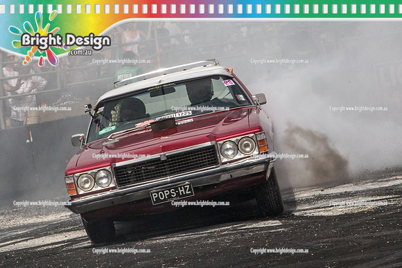 Summernats 28 Sunday 4 Jan 2015  BD  (8291)  POPSHZ BURNOUT