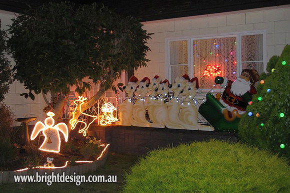 1- SS-10 CG www Night Boomers with SS-12 Aussie Swaggie Santa n Sleigh