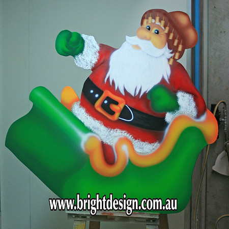 1- SS-12 g www Australian Grandpa Swaggie Santa Outdoor Christmas Decorations n Cut outs for Home Christmas