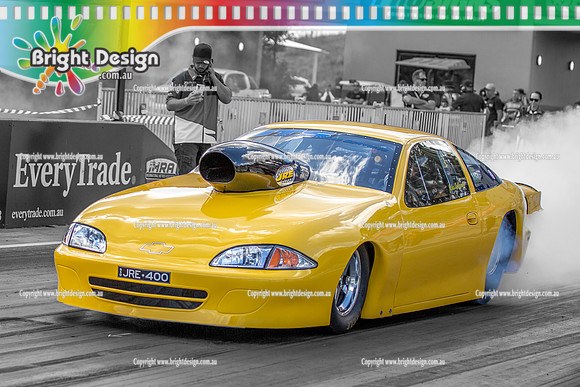 AAA Nitro Champs @ Sydney Sat 3 May 2025 (32870) 1461 JOHN KABBOURA ANGERY LEMONS RACING selective colour print