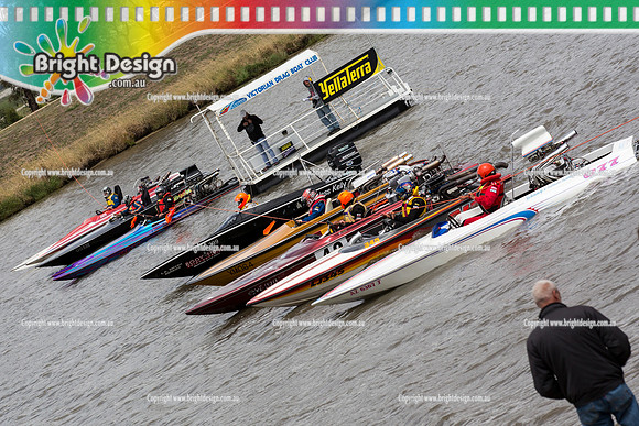 Victorian Drag Boat Club VDBC Club Day at NWSC  18 Jan 2015  (5525)  START LINE