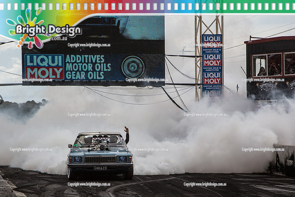 Summernats 28 Sunday 4 Jan 2015  BD  (8135)  GMHAZD BURNOUT