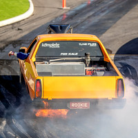 SMDC 9 2024 Street Machine Drag Challenge 9 BDMP7652 ROOKIE RODS OUT FIRE BURNOUT