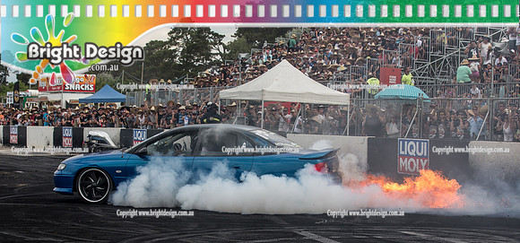 Summernats 29 SATURDAY 8 Jan 16  BDMP6003  YBOTHR FIRE BURNOUT