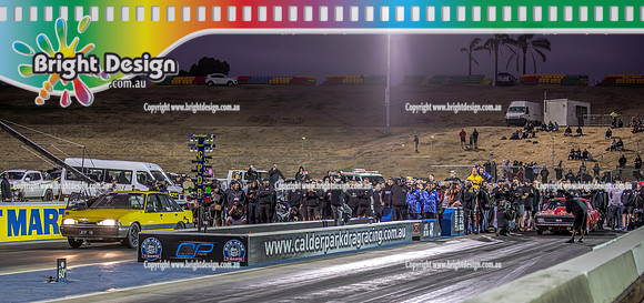Street Outlaws NPK No Prep Kings vs Australia @ Calder D2 19 March 2023 (149386) JETF18 7234 ADAM POPOVIC RYAN MARTIN FIREBALL