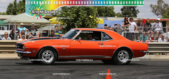 Autofest Shepparton Springnats 21  SUN 24-11-13  (5770)  TBC CAMERO ORANGE
