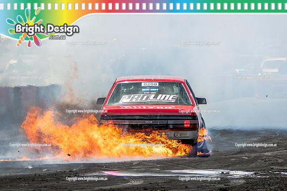 AAA Summernats 38 Day 2 Friday 9 Jan 2026 BDMP3064 IMPACT KAYNE McDONALD FIRE BURNOUT