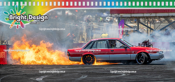 Summernats 38 Day 2 Friday 9 Jan 2026 BDMP3023 IMPACT KAYNE McDONALD FIRE BURNOUT