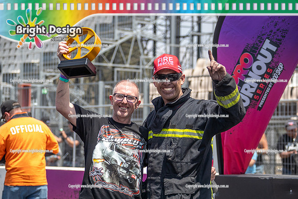 Summernats 38 Day 4 Sunday 11 Jan 2026 BDMP12511 BLWNLUX BRETT BATTERSBY CREW WINNER TIME FIRE RESCUE CREW