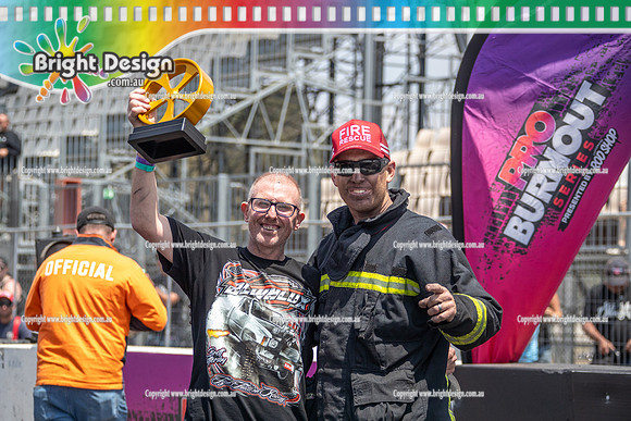 Summernats 38 Day 4 Sunday 11 Jan 2026 BDMP12508 BLWNLUX BRETT BATTERSBY CREW WINNER TIME FIRE RESCUE CREW