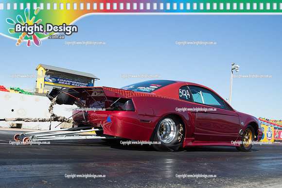 ANDRA Street Outlaws Drag Racing Quals Rnd 5 @ Calder Park 24 September 2014 (24636)  STEVE ATHANS