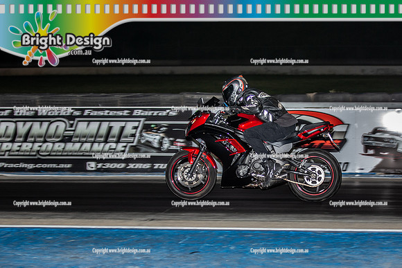 Fast Friday @ Calder Park Drag Racing Friday 18 November 2022  (138026)  BIKE RED BLACK TBC