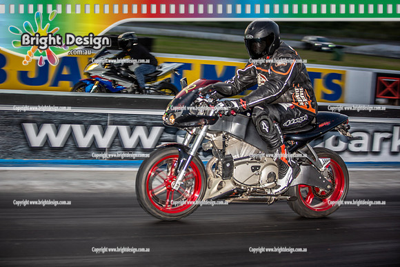 Fast Friday @ Calder Park Drag Racing Friday 18 November 2022  (137771)  BIKE RED BLACK TBC