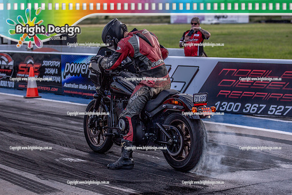 Fast Friday @ Calder Park Drag Racing Friday 18 November 2022  (137634)  BIKE Justin Donoghue  2U6PD