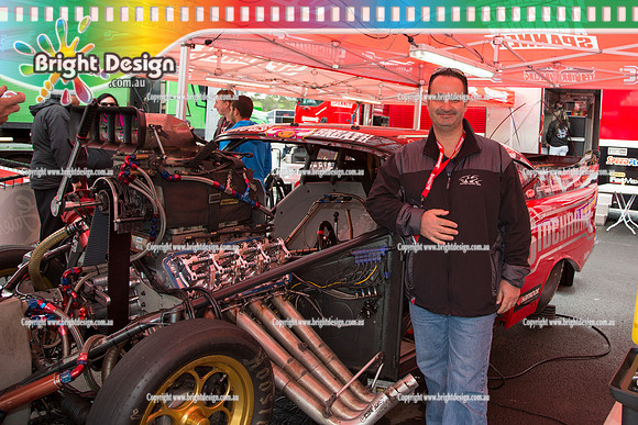 X-Champs @ Sydney Dragway SAT 3 May 2014  (4057)  TD 1221 TEAM BRAY RACING VICTOR BRAY  TOP DOOR SLAMMER CROWD