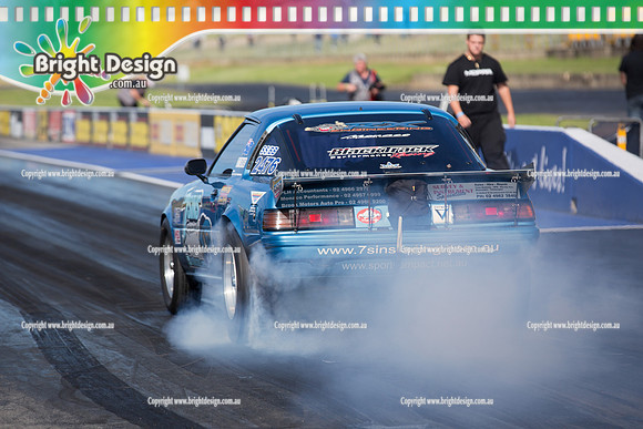 X-Champs @ Sydney Dragway SUN 4 May 2014  (6134)  SSBB 2476  7 SINS RACING  RODNEY SPANNENBERG