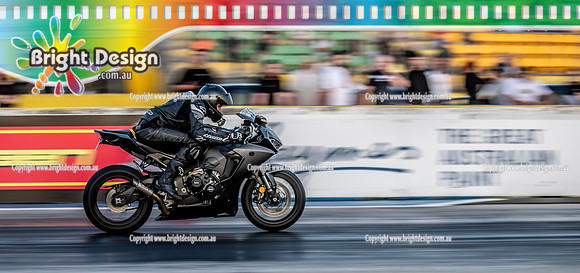Fast Friday @ Calder Park Drag Racing Friday 13 January 2023  (141962)-2  BIKE BLK 2A5YM