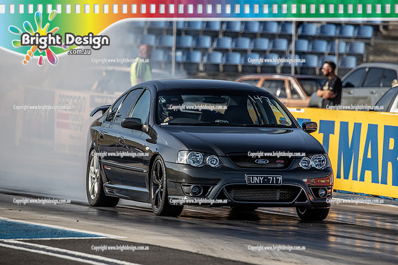 Fast Friday @ Calder Park Drag Racing Friday 13 January 2023  (141250)  UNY717