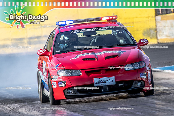 Fast Friday @ Calder Park Drag Racing Friday 13 January 2023  (141484)  SMOKEY SIX BEAT THE HEAT VIC