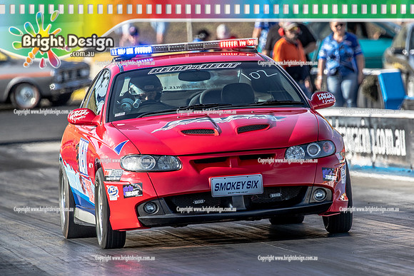 Fast Friday @ Calder Park Drag Racing Friday 13 January 2023  (141489)  SMOKEY SIX BEAT THE HEAT VIC