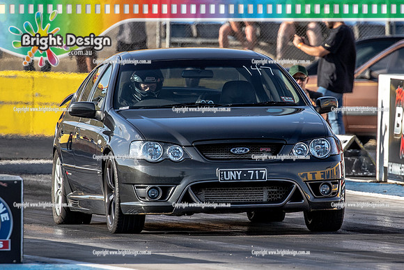 Fast Friday @ Calder Park Drag Racing Friday 13 January 2023  (141495)  UNY717