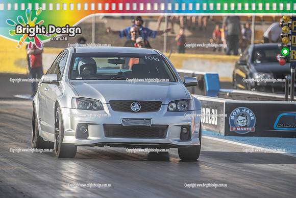 Fast Friday @ Calder Park Drag Racing Friday 13 January 2023  (141546)  SILVER COMMODORE TBC
