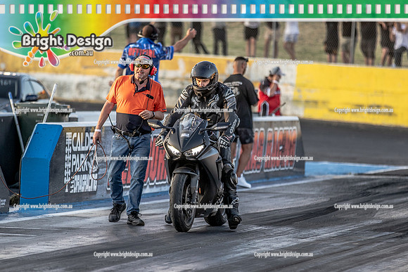 Fast Friday @ Calder Park Drag Racing Friday 13 January 2023  (141760)  BIKE  BLK 2A5YM