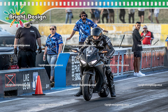 Fast Friday @ Calder Park Drag Racing Friday 13 January 2023  (141764)  BIKE  BLK 2A5YM