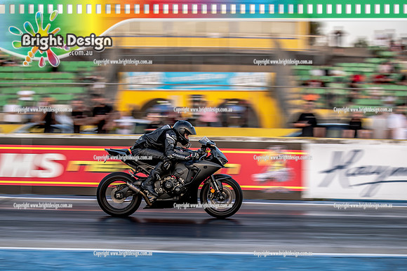 Fast Friday @ Calder Park Drag Racing Friday 13 January 2023  (141961)  BIKE BLK 2A5YM