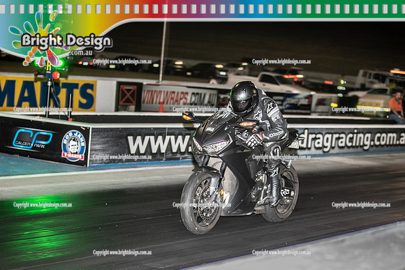 Fast Friday @ Calder Park Drag Racing Friday 13 January 2023  (142122)  BIKE  BLK 2A5YM