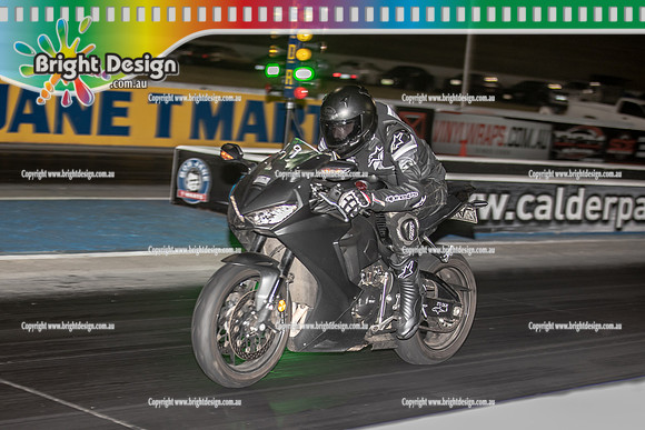 Fast Friday @ Calder Park Drag Racing Friday 13 January 2023  (142123)  BIKE BLK 2A5YM