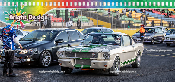 Roll Racing @ Calder Park Drag Racing Friday 16 December 2022  (140727)  RIVERSIDE RACING MUSTANG