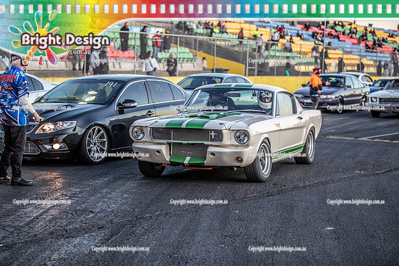 Roll Racing @ Calder Park Drag Racing Friday 16 December 2022  (140726)  RIVERSIDE RACING MUSTANG