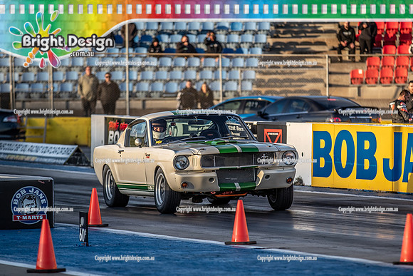 Roll Racing @ Calder Park Drag Racing Friday 16 December 2022  (140484)  RIVERSIDE RACING MUSTANG