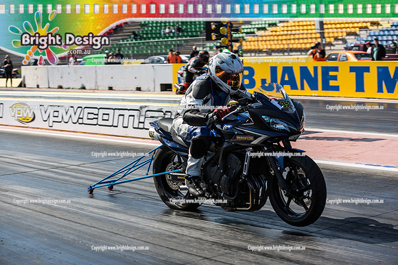 ANDRA Street Outlaws Drag Racing Quals Rnd 5 @ Calder Park 24 September 2014 (24239)  BIKE